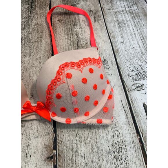 VICTORIA’S SECRET Women’s Very Sexy Polka Dot Push Up Bra / Size: 32B - Picture 4 of 8